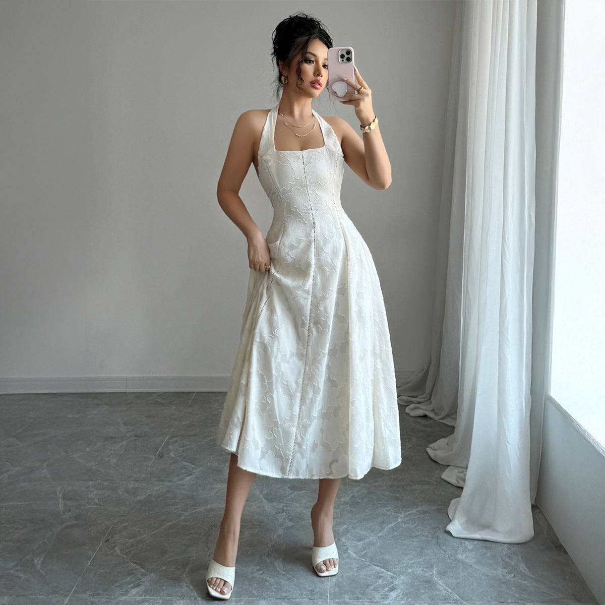 Chic Halter Maxi Dress