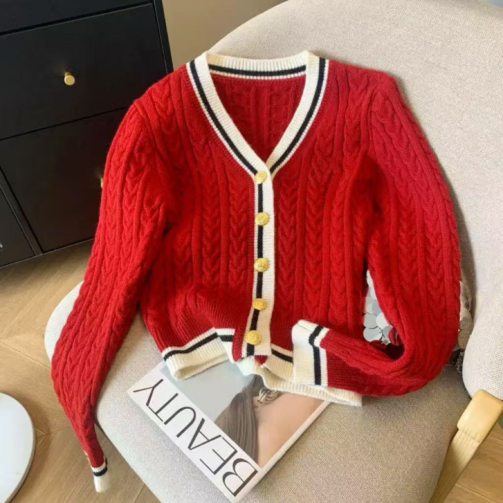 Off-Shoulder Slim Knit Ribbed Sweater Top