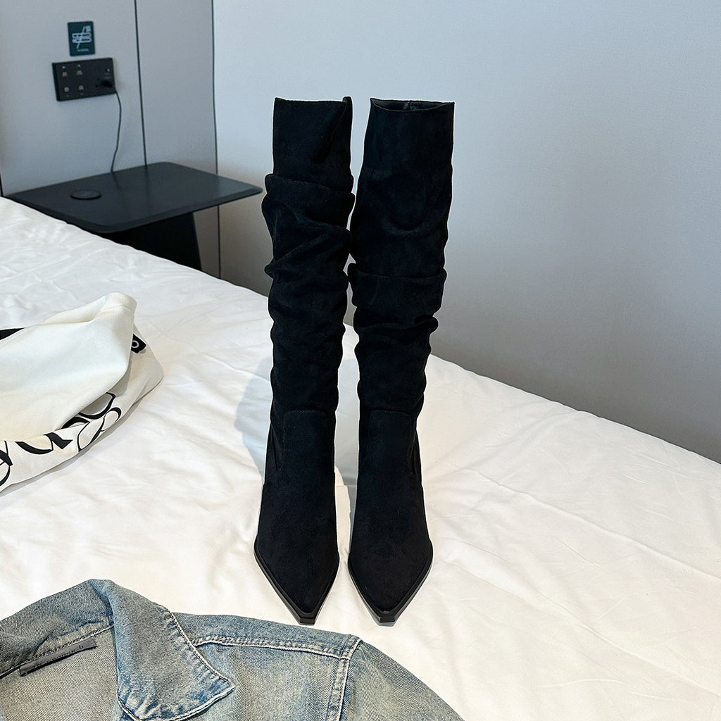 Skinny Fit Knee-High Boots