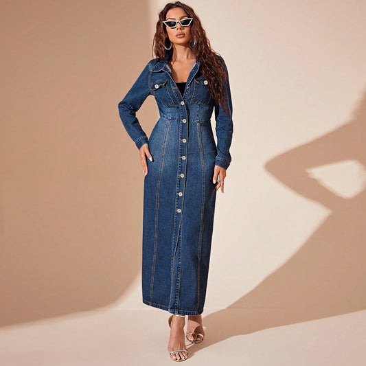 Stylish Denim Outer Dress