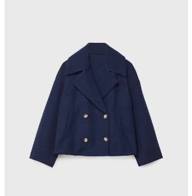 Loose Woolen Short Coat