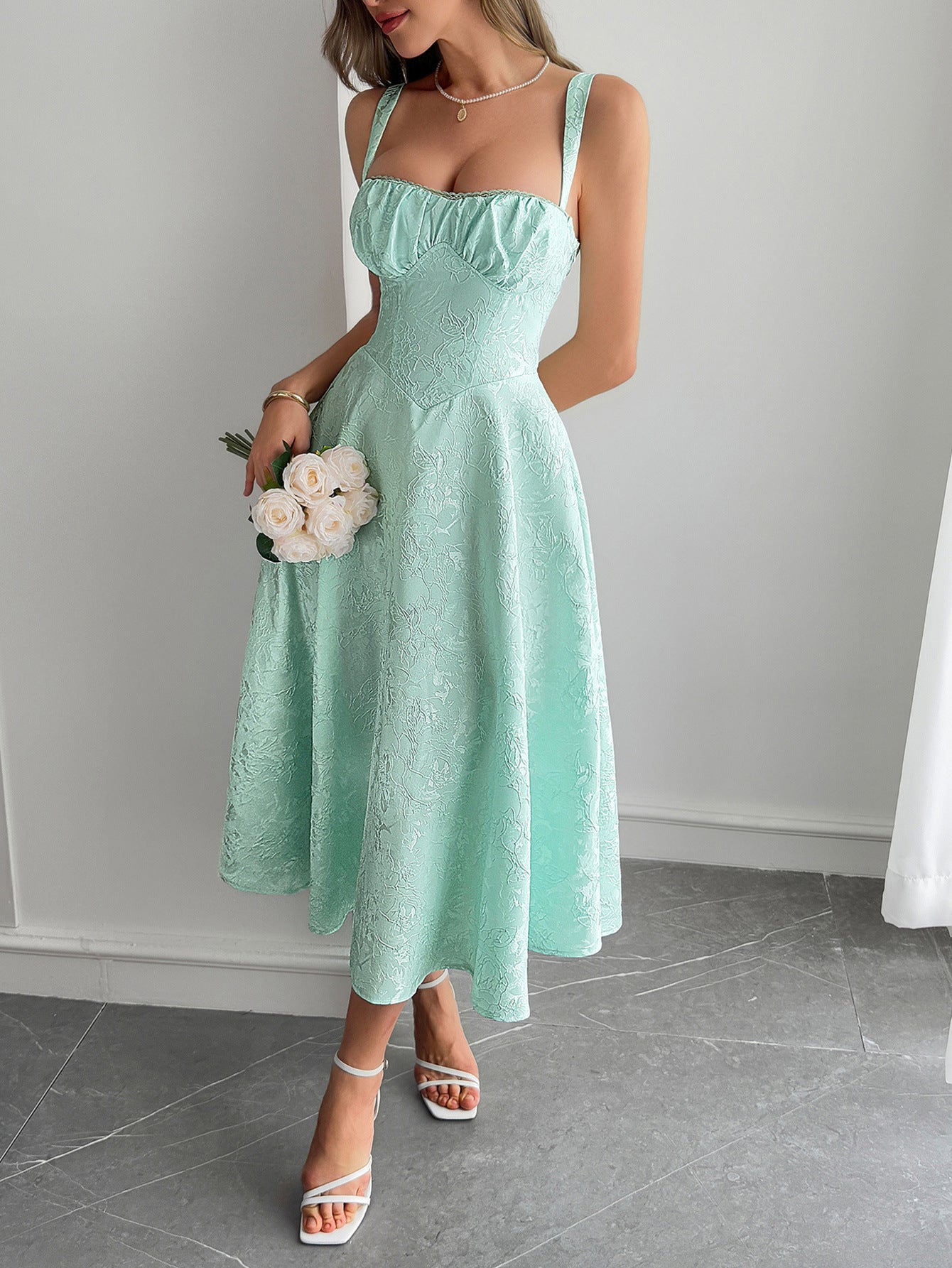 Graceful Strap Maxi Dress