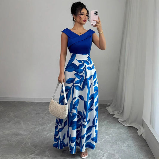 Graceful V-Neck Dress