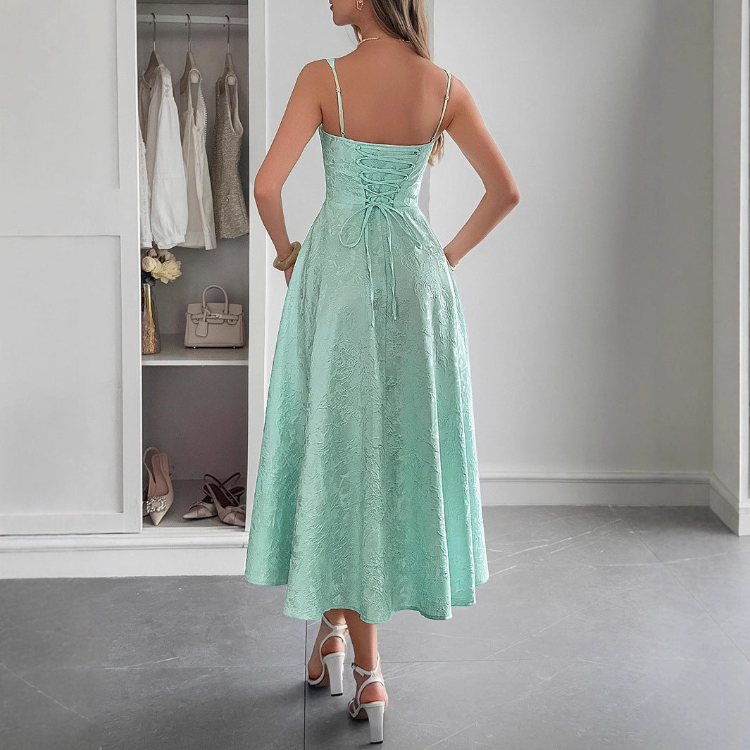 Graceful Strap Maxi Dress