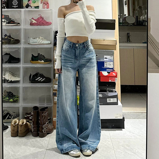 High Waist Wide-Leg Jeans