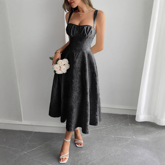 Graceful Strap Maxi Dress