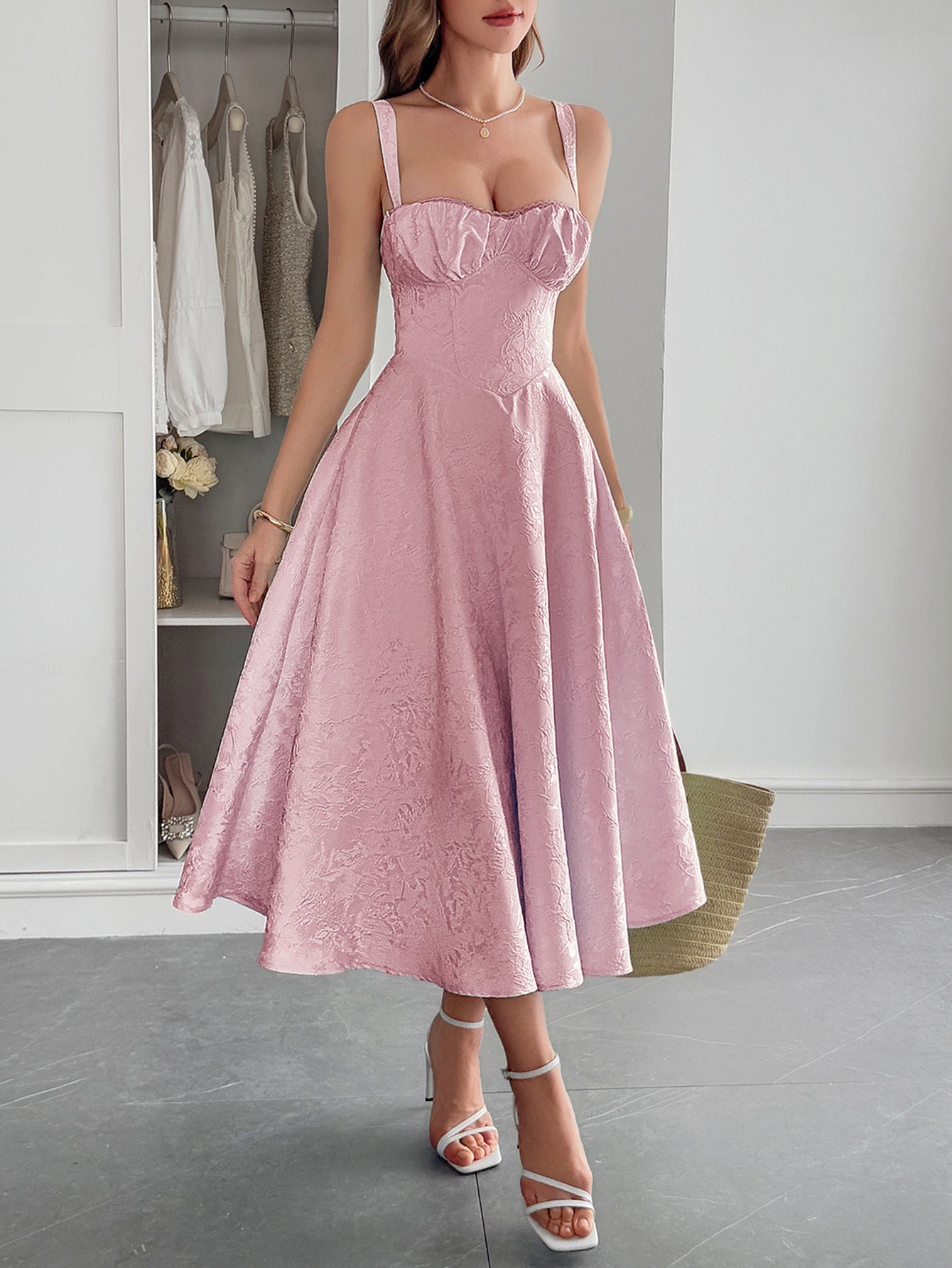 Graceful Strap Maxi Dress