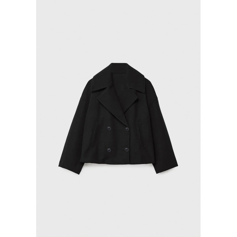 Loose Woolen Short Coat