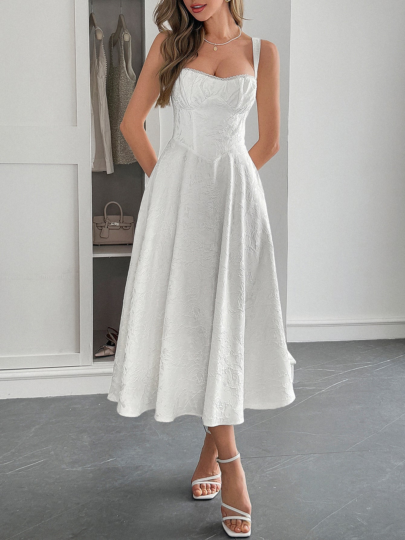 Graceful Strap Maxi Dress