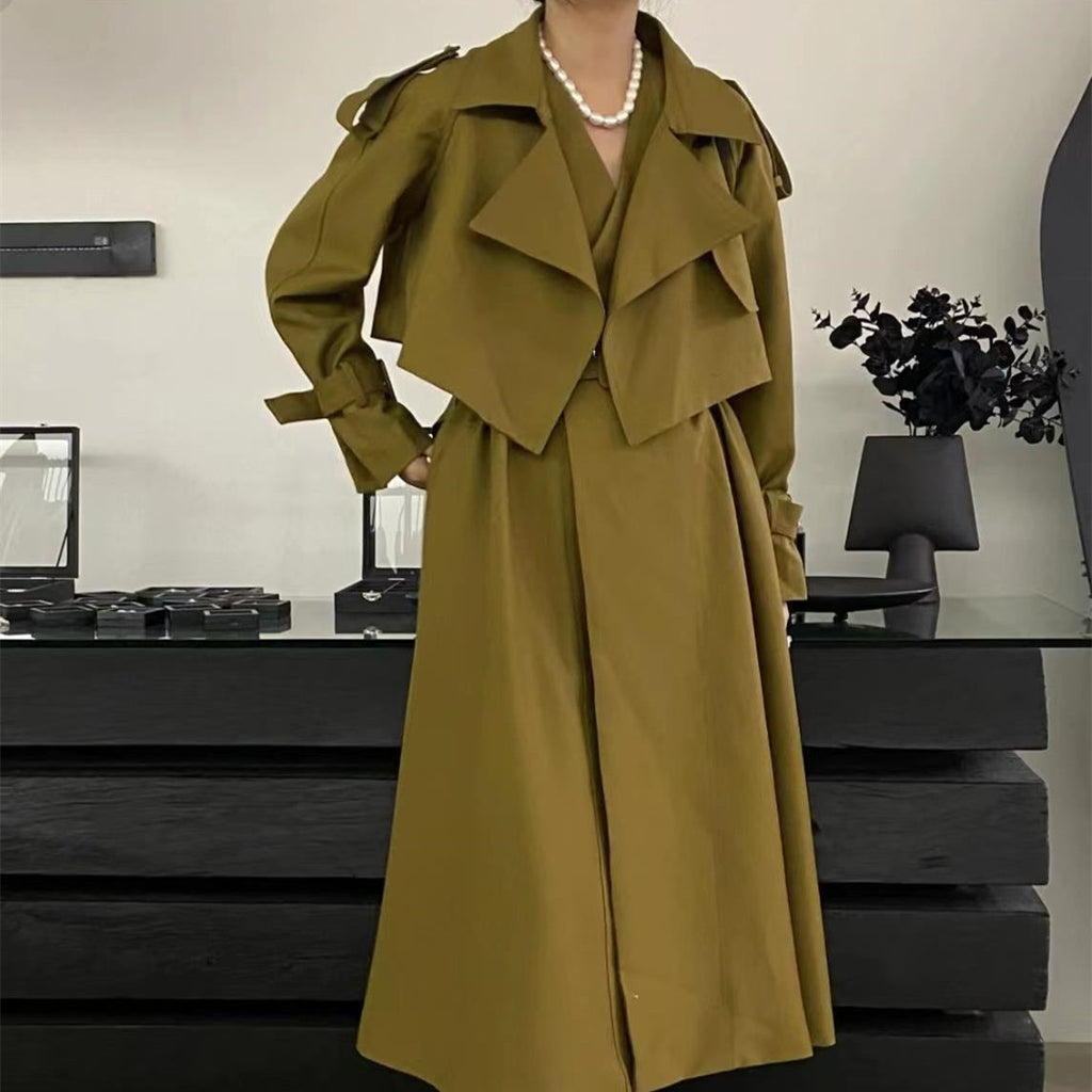 Fashionable Dress & Trench