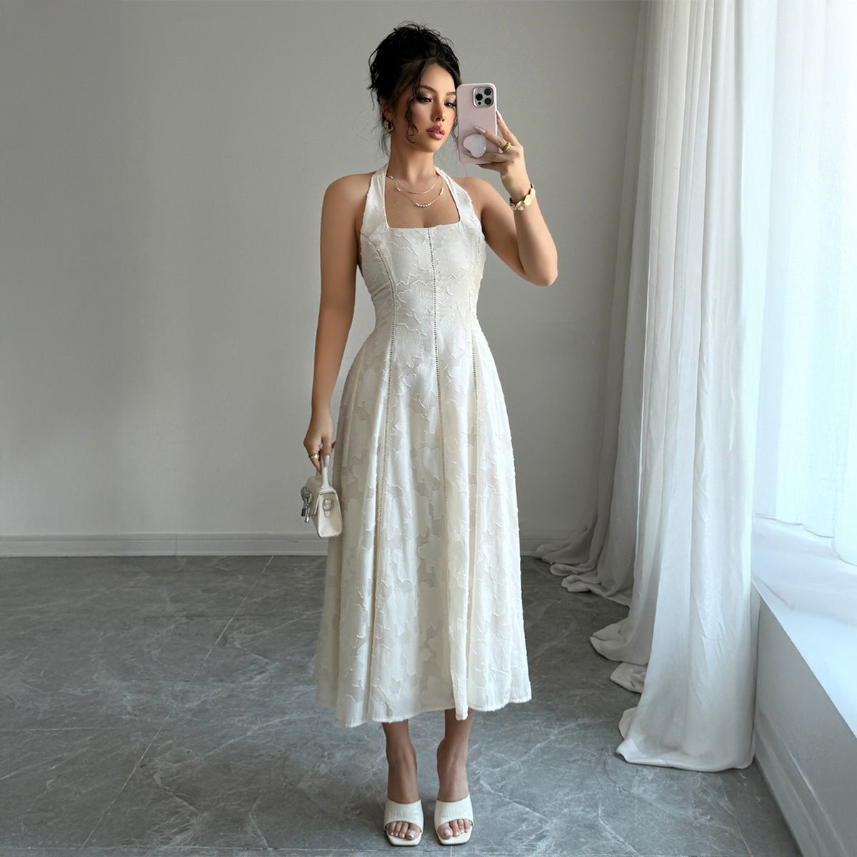 Chic Halter Maxi Dress