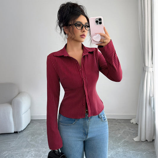 Fashion Striped Cardigan