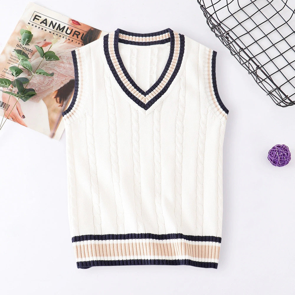 V-Neck Wool Sweater Vest