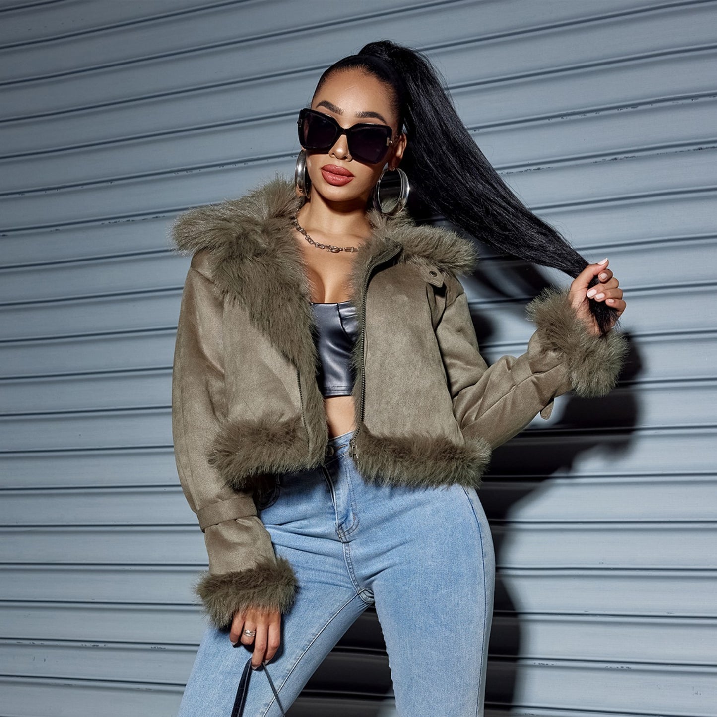 Soft Suede Winter Coat