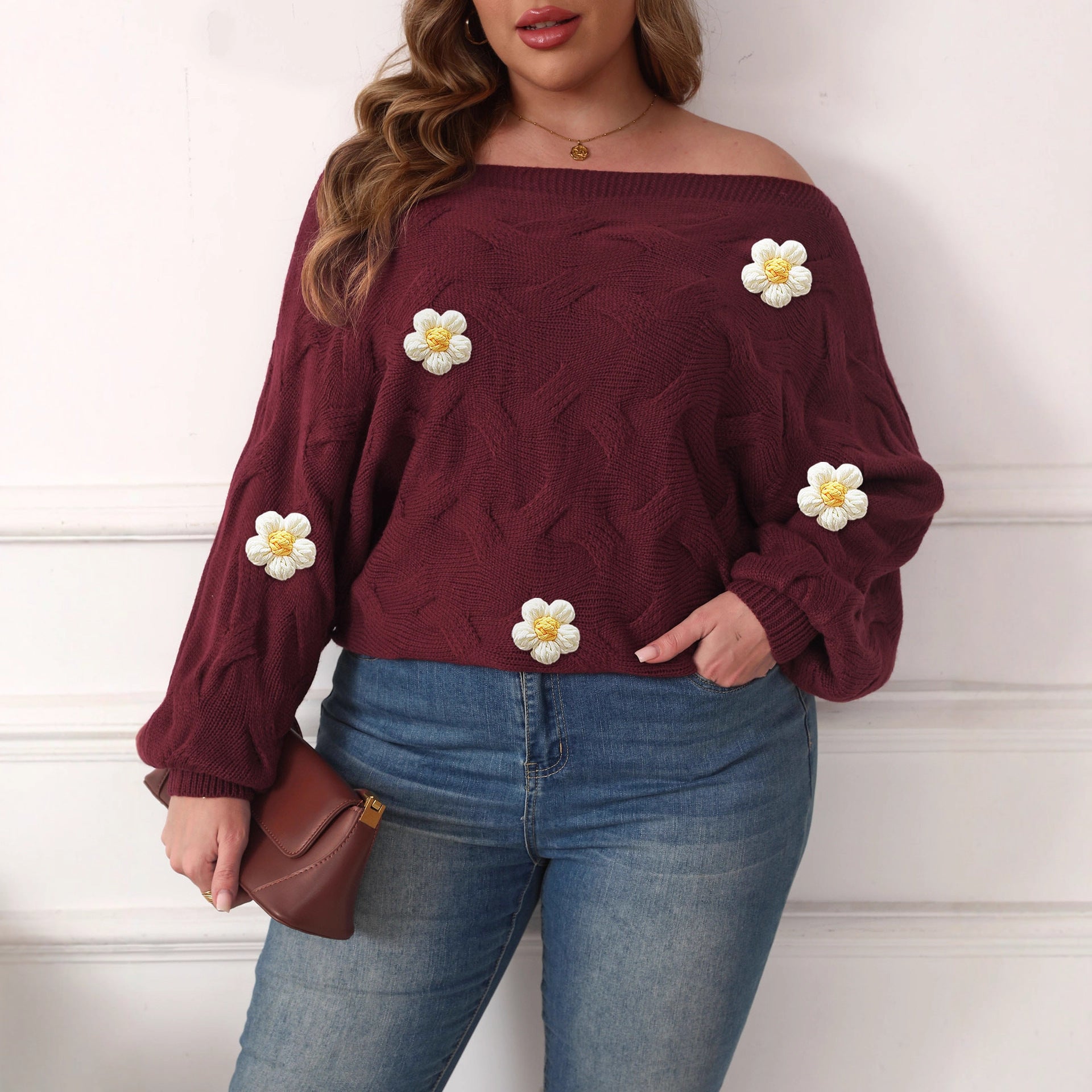 Batwing Sleeve Loose Pullover Female
