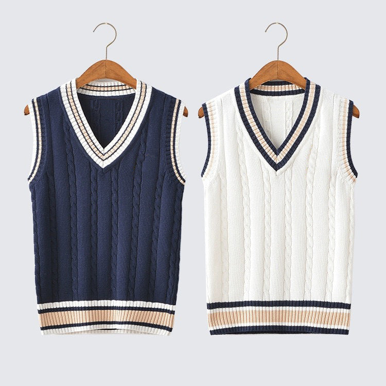 V-Neck Wool Sweater Vest