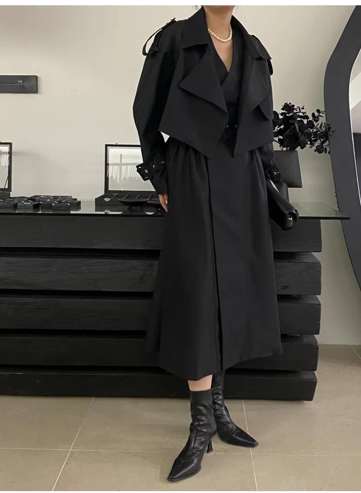 Fashionable Dress & Trench