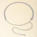 Shimmer Inlaid Chain Belt