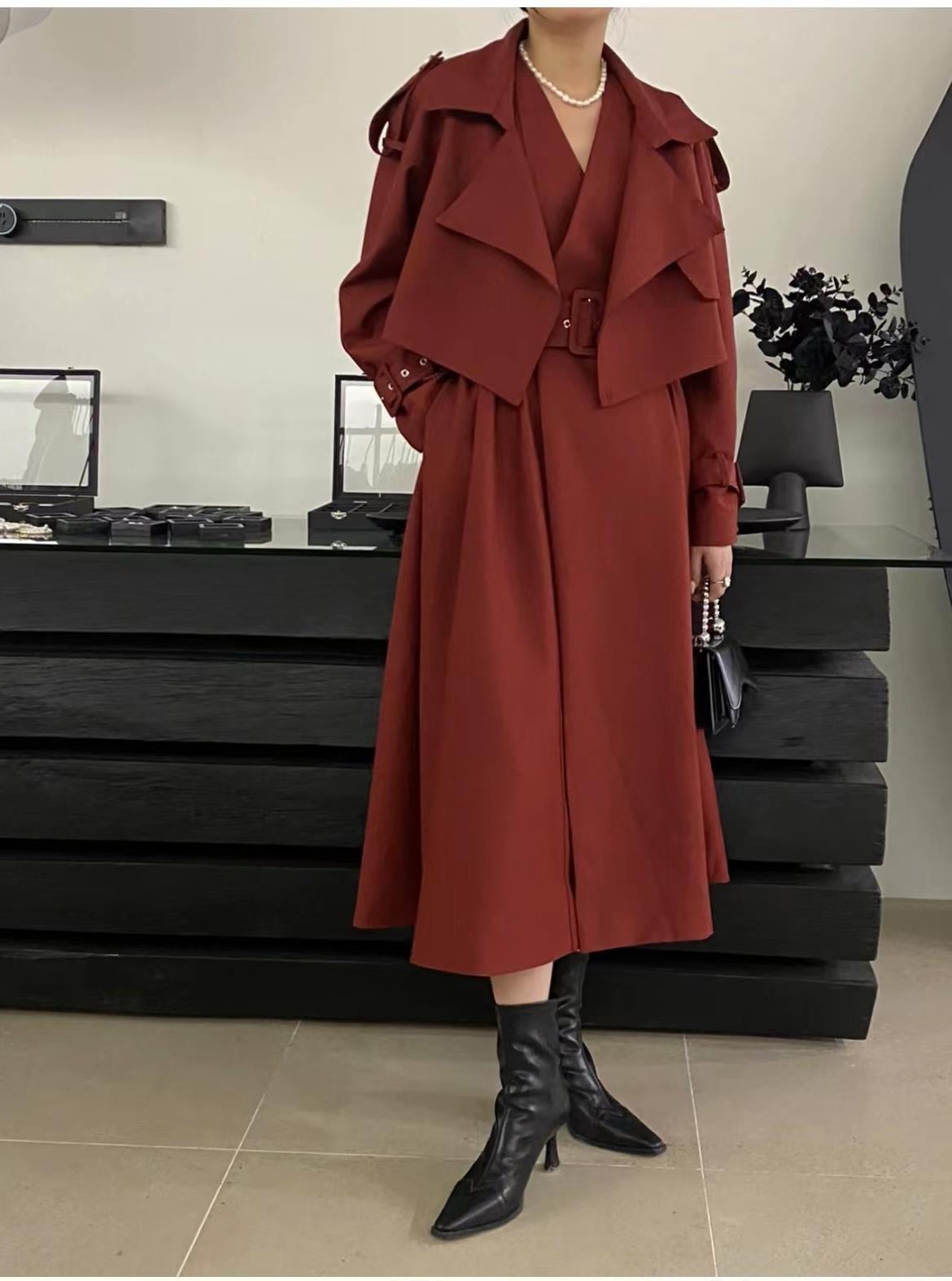 Fashionable Dress & Trench