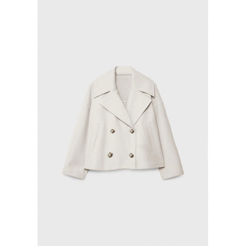 Loose Woolen Short Coat